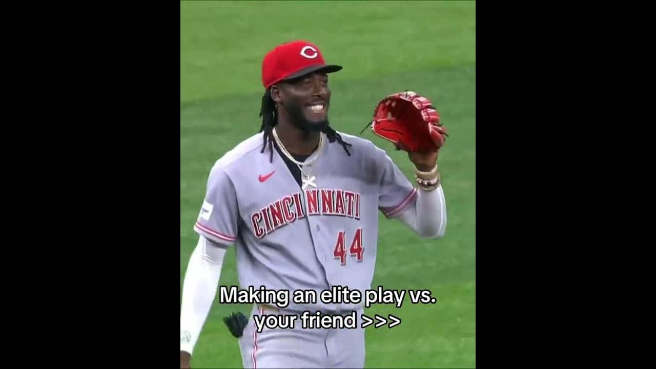 Junior Caminero couldn’t believe this play from Elly De La Cruz 😂