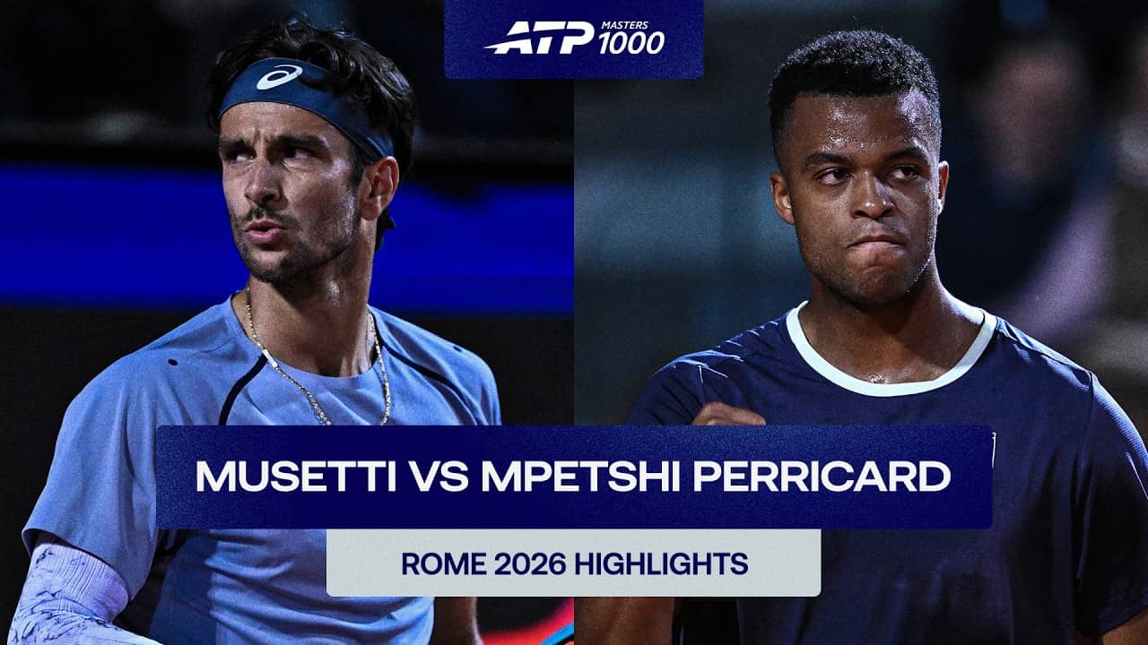 Lorenzo Musetti vs Giovanni Mpetshi Perricard Highlights | Rome 2026 Round 2