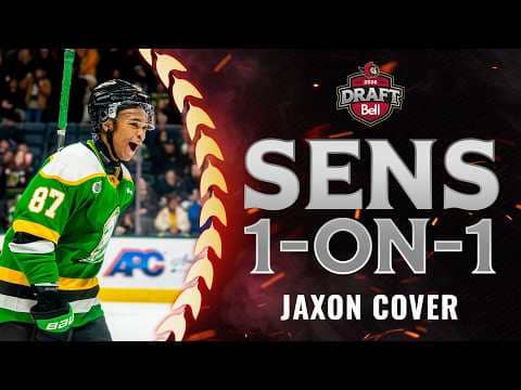 "It was worth the wait": Sens pick Jaxon Cover 32nd overall