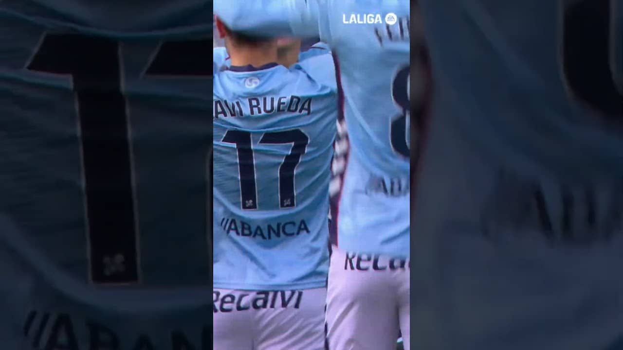 EIGHT GOAL of the season for FERRAN JUTGLÀ 🩵😄 #LALIGAHighlights