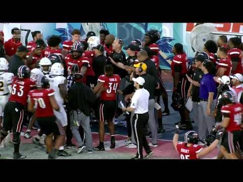BOWL GAME SCUFFLE 😳 Tensions rise in Toledo vs. Louisville in Boca Raton Bowl | ESPN CFB