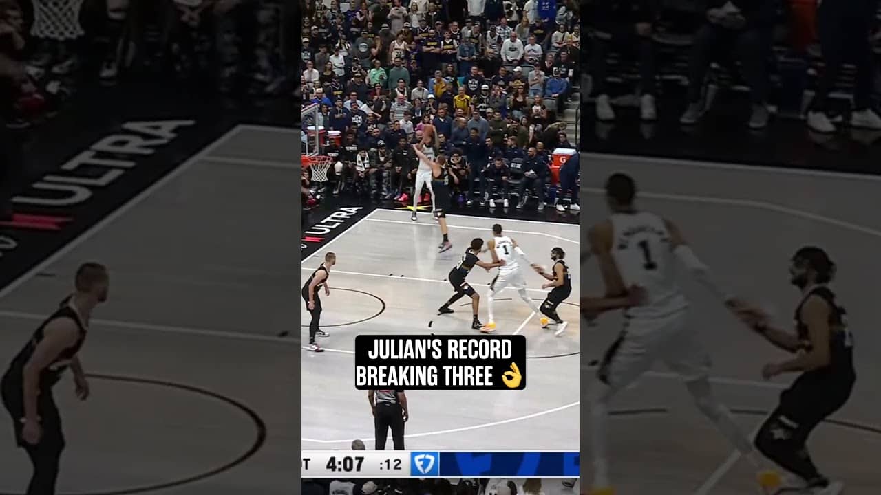 JU NOW HOLDS THE FRANCHISE RECORD FOR MOST MADE THREE'S IN A SEASON ‼️ #spurs #nba #julianchampagnie