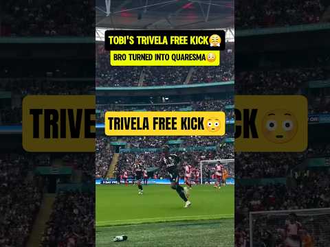 This angle of Tobis INSANE free kick😳