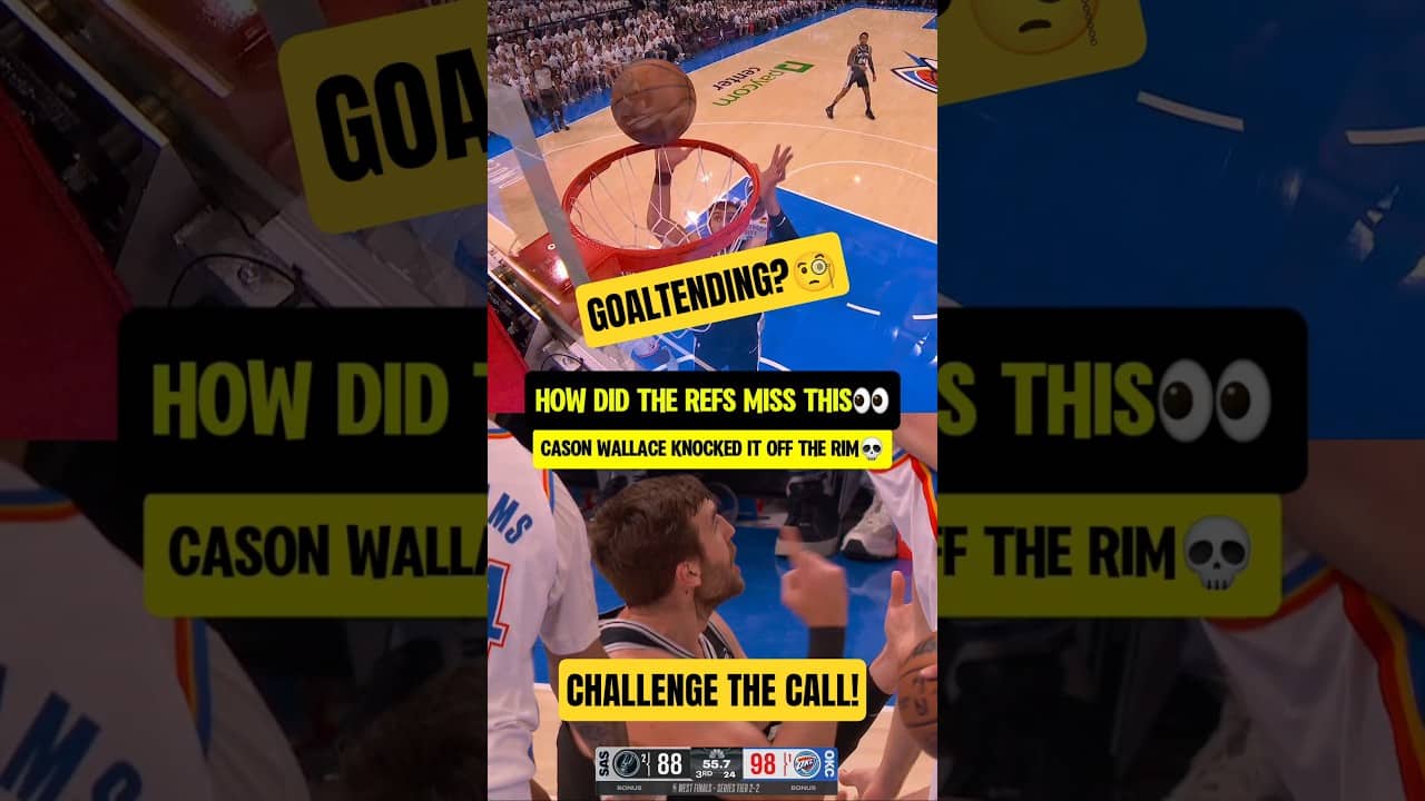 Was this a GOALTEND or NAHH?🤔
