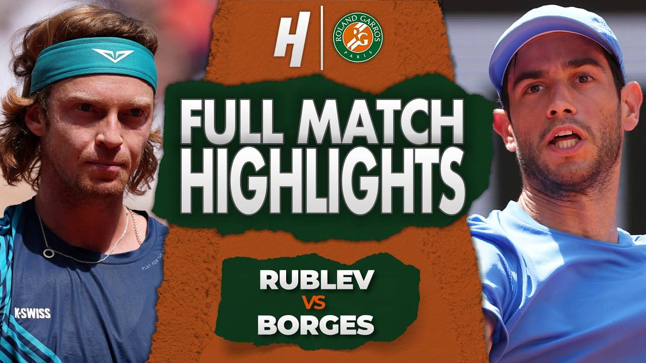 Andrey Rublev vs Nuno Borges - FULL Match Highlights | Round 3 | Roland Garros 2026