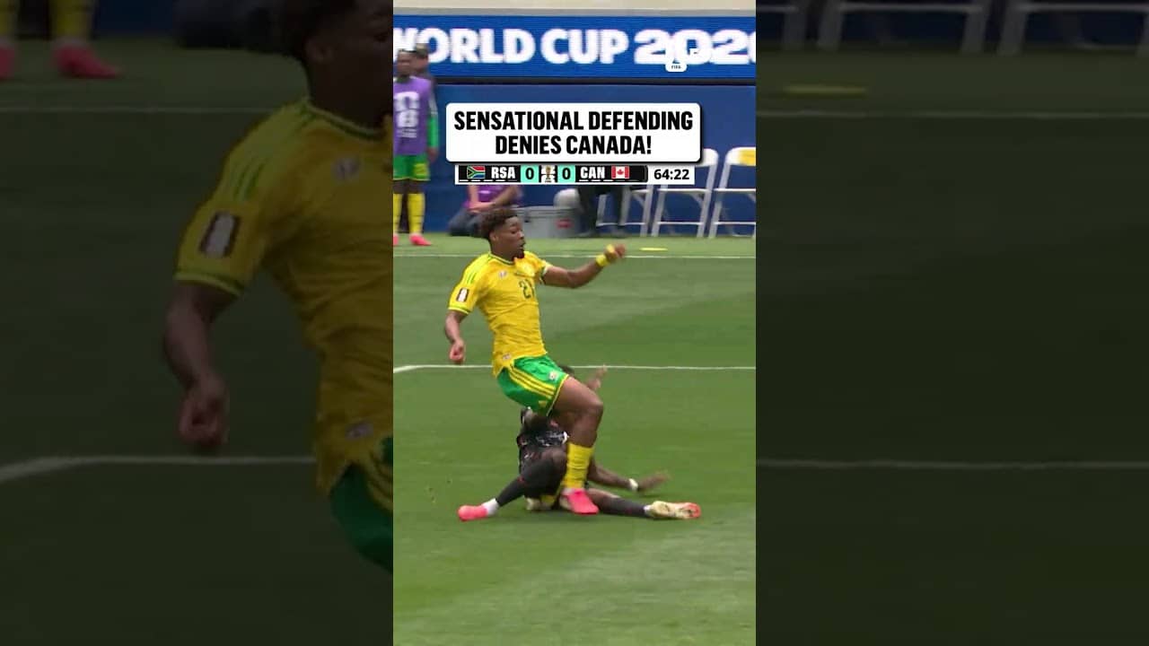 MASSIVE clearance from Mbekezeli Mbokazi to keep things level for South Africa 🇿🇦