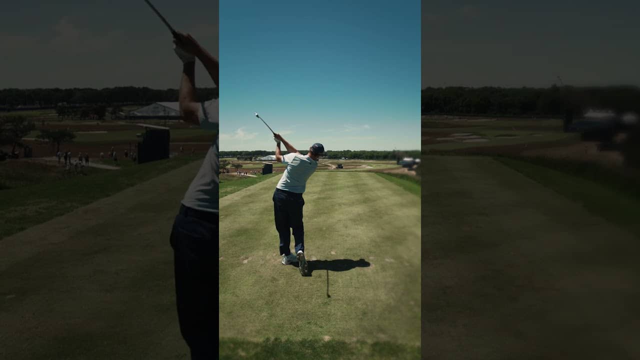👀 Wind's not touching this stinger from Nicolai Højgaard #USOpen