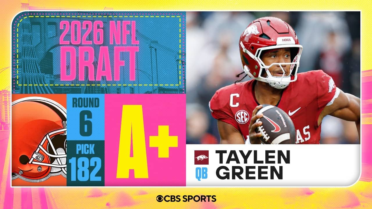 Browns select Taylen Green in Sixth Round, No. 182 overall | 2026 NFL Draft Grades & Reaction