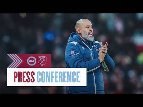 "We Need To Be Better On Setpieces" | Nuno's Press Conference | Brighton v West Ham