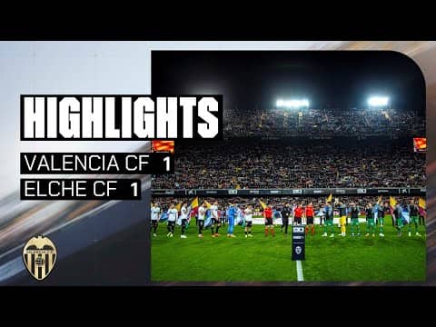 VALENCIA CF 1 - 1 ELCHE CF | RESUMEN DEL PARTIDO - JORNADA 19 DE LALIGA EA SPORTS 2025 - 2026