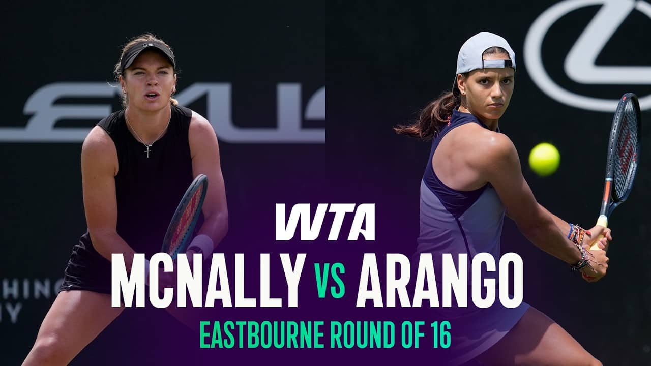 Caty McNally vs. Emiliana Arango | 2026 Eastbourne Round of 16 | WTA Match Highlights