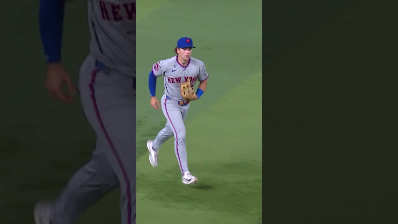 Nick Morabito makes the diving catch 🙌 #mlb #baseball #nymets #sports #highlights #sportshighlights