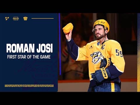 Roman Josi: First star of the Game - Jan.11