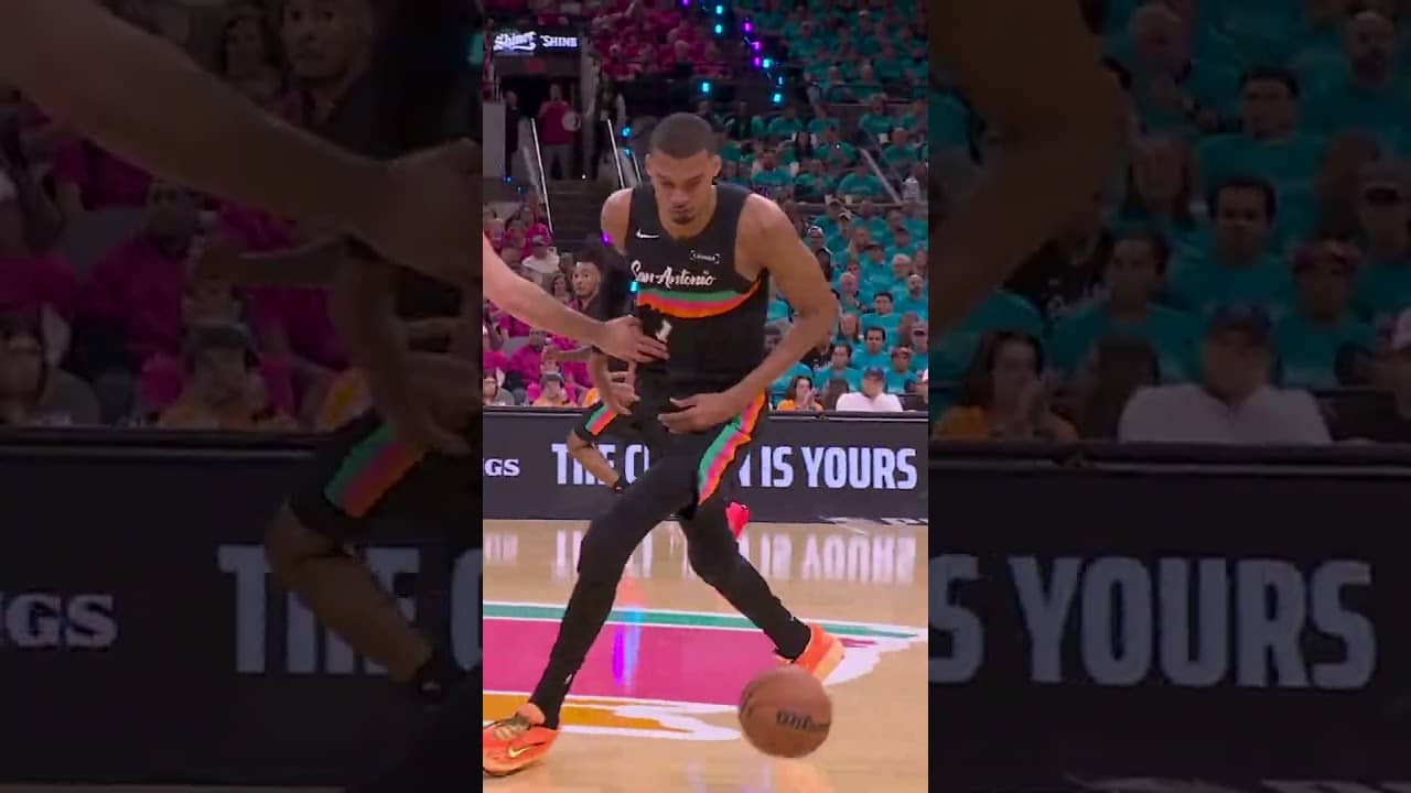 NASTY 😳  📺 NBC | Peacock#Spurs #NBA #victorwembanyama