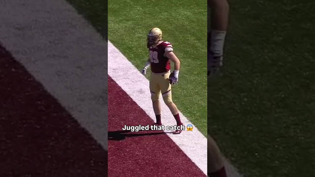 That took some skill 🫡 #bostoncollege #accfootball #collegefootball