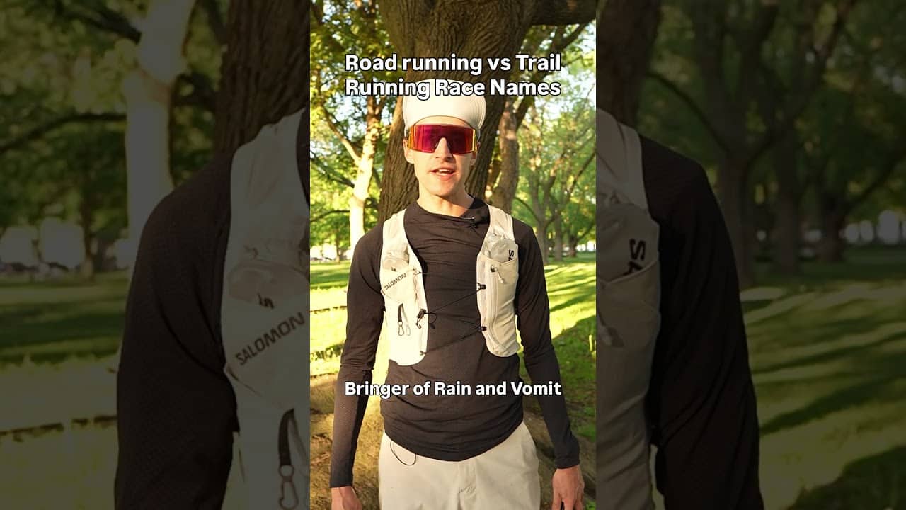 Trail running race VS Road Running😂 #running #trailrunning #roadrunning #ultrarunning