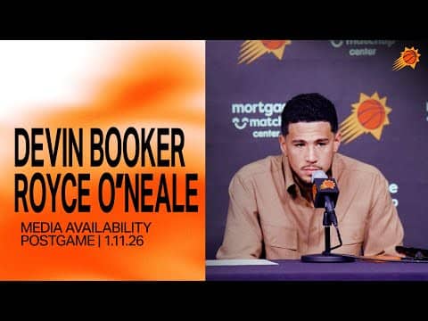 Devin Booker & Royce O'Neale Postgame Media Availability | Phoenix Suns 1-11-26