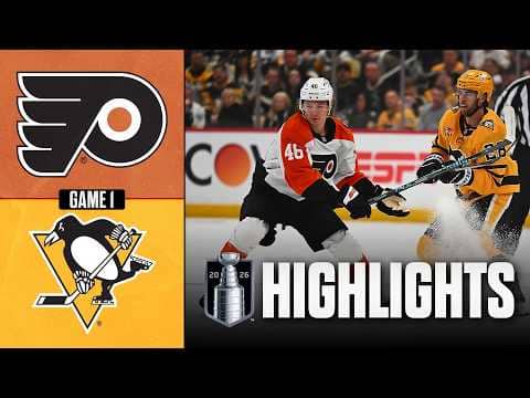 NHL Playoff Highlights | Flyers vs. Penguins | Round 1 Gm 1 | April 18, 2026