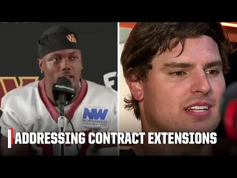 Terry McLaurin & Trey Hendrickson speak on their new extensions | SportsCenter