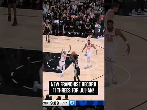WHAT A NIGHT FOR JULIAN 🔥🔥🔥 #nba #spurs #julianchampagnie
