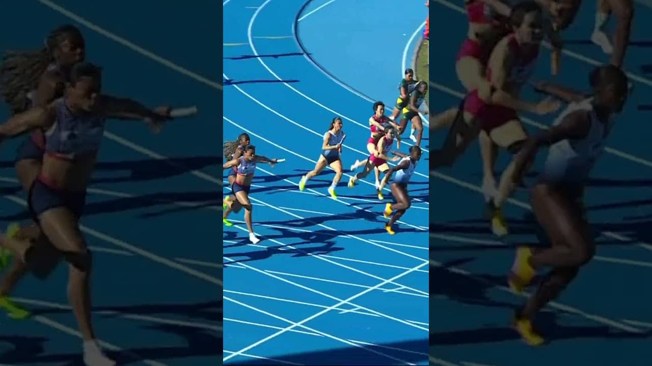 China with the surprise win in the women's 4x100m with 42.62 🤯 #WorldRelays