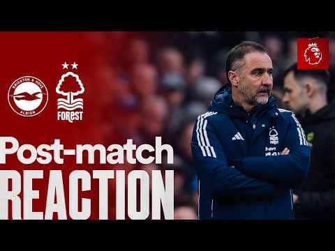Vítor Pereira’s Reaction 🗣️ | Brighton 2-1 Nottingham Forest | Premier League