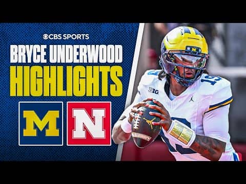 Michigan QB Bryce Underwood scores a rushing touchdown in road win vs Nebraska | Highlights