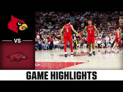 Louisville vs. Arkansas Game Highlights | 2025-26 ACC Men's Basketball