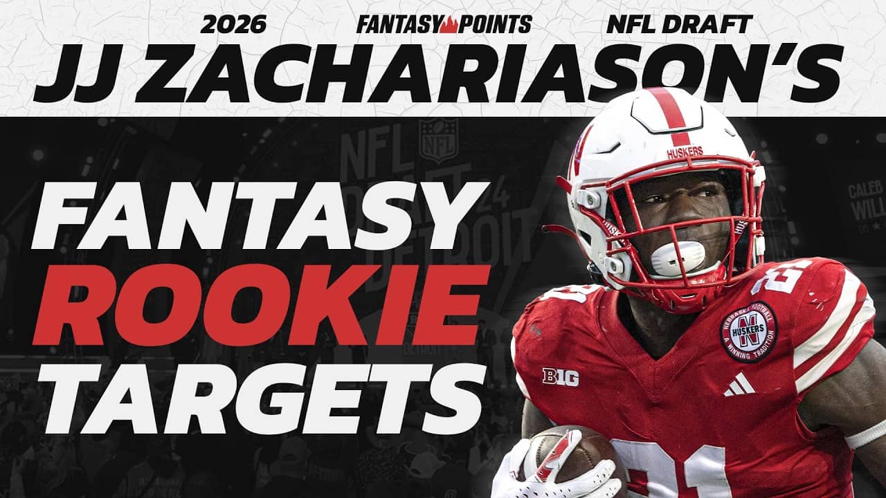 JJ Zachariason REVEALS 2026 Rookie Targets 🚨 MUST-DRAFTS, Sleepers & Fades