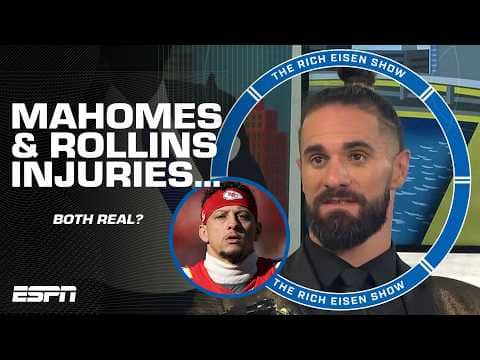 Seth Rollins CATCHES STRAYS comparing his injury to Patrick Mahomes 🍿 | The Rich Eisen Show