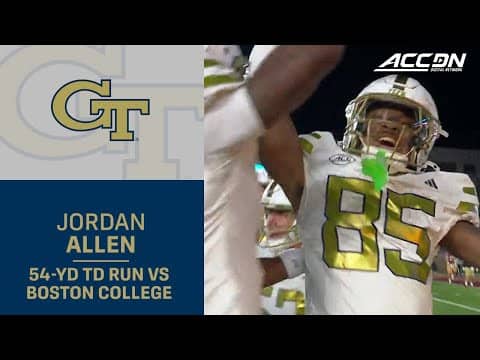 Georgia Tech WR Jordan Allen Scores A Huge TD