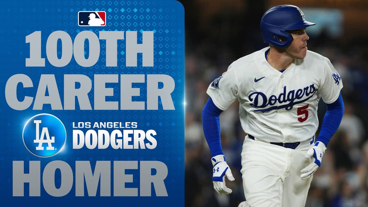 Freddie Freeman crushes his 100th HR as a member of the Los Angeles Dodgers! 💪 | MLB Highlights