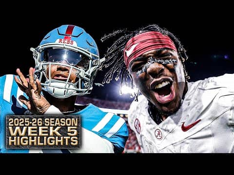 WEEK 5 HIGHLIGHTS from the 2025-26 college football season 🎥 | ESPN College Football