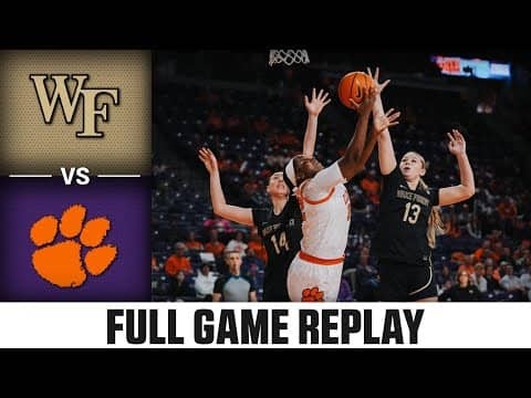 Wake Forest vs. Clemson Full Game Replay | 2025-26 ACC Women's Basketball
