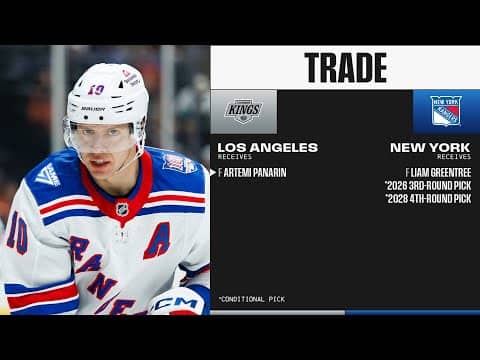 ARTEMI PANARIN HAS BEEN TRADED TO THE @LAKings‼️