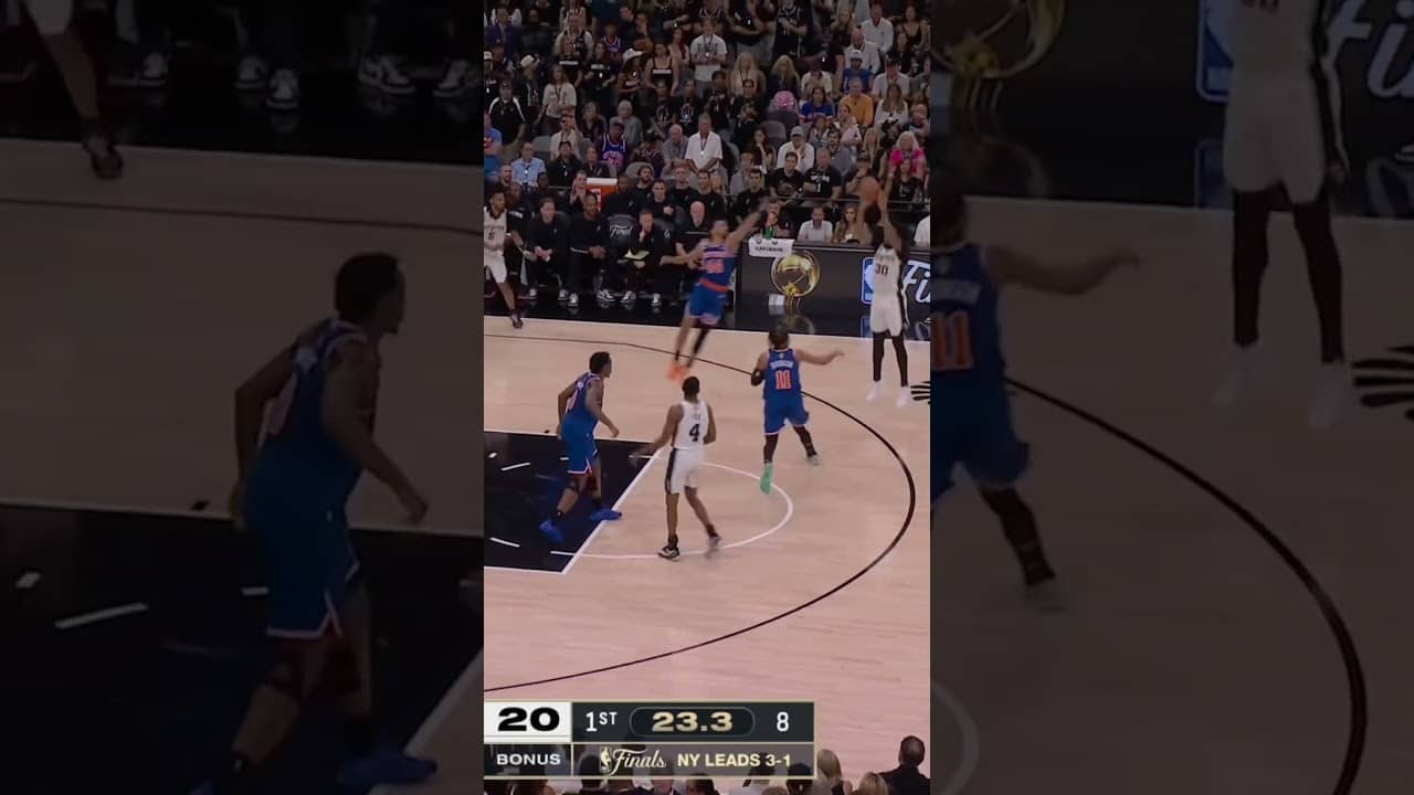 RIGHT ON TARGET👌 #JulianChampagnie #Spurs #NBAFinals