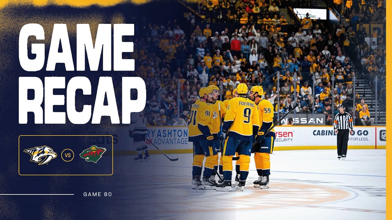 PREDS WIN Game Highlights vs Minnesota Wild: April 11