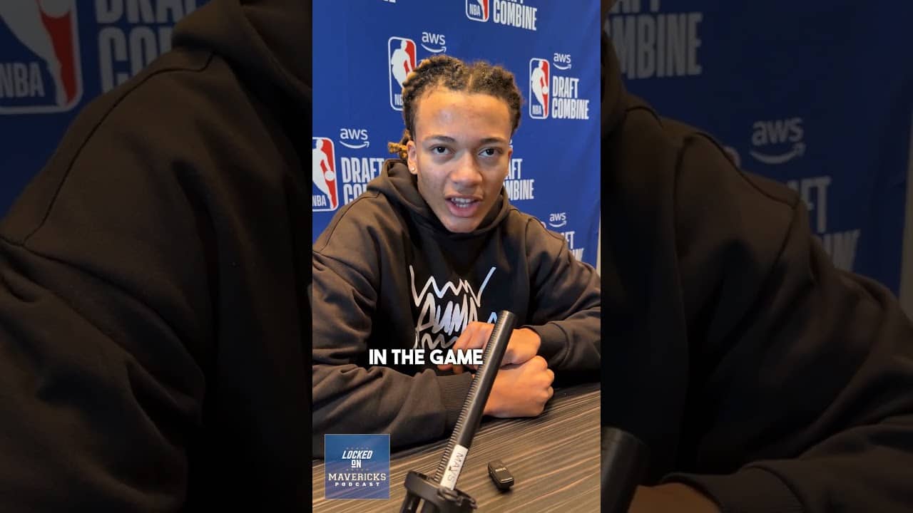 Kingston Flemings is a PERSONALITY at the 2026 NBA Draft Combine | Dallas Mavericks Target?