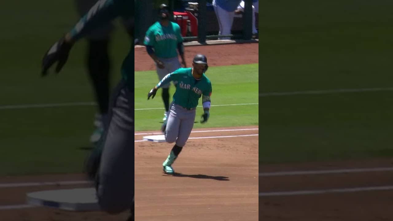 see ya, ball 👋  #baseball #mlb #mariners #juliorodriguez #homerun