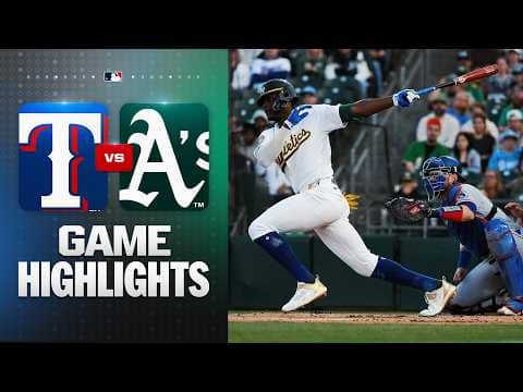 Rangers vs. A's Game Highlights (4/15/26) | MLB Highlights