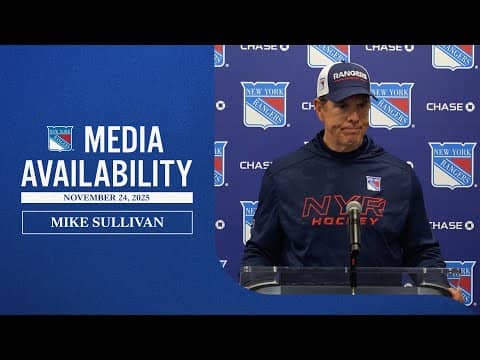 NYR vs STL: Mike Sullivan Pregame Media Availability | Nov. 24, 2025