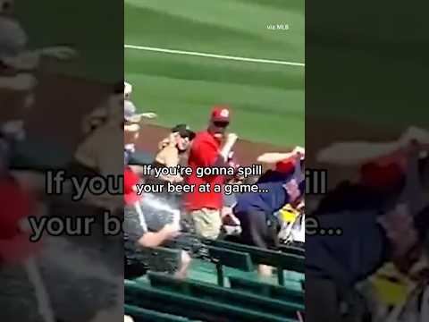 Some incredible reflexes and timing 🍻🍻 #baseball