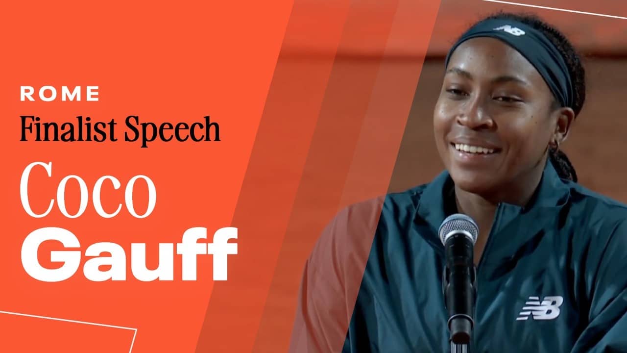 Coco Gauff Finalist Speech | 2026 Rome