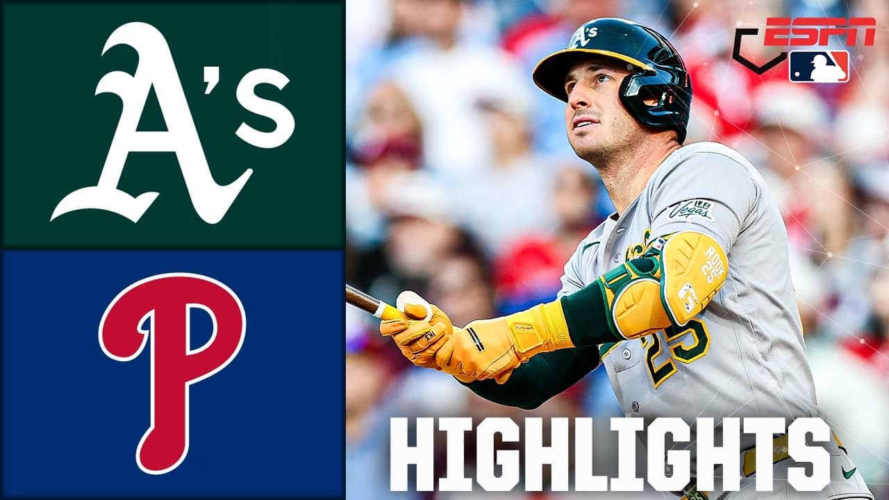 Athletics vs. Philadelphia Phillies | Full Game Highlights | ESPN MLB