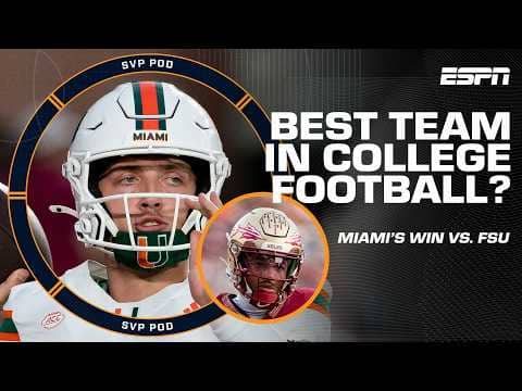 ‘As GOOD as I’ve seen!’ - SVP & Stanford Steve think Miami is THE NO. 1 TEAM in CFB 👀 | SVPod
