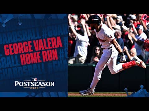 GUARDIANS STRIKE FIRST! 😤 George Valera's home run gives Cleveland an early 1-0 lead! 💪