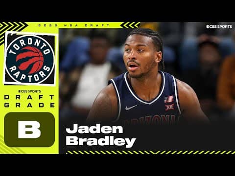 Jaden Bradley selected No. 50 overall by Raptors | 2026 NBA Draft Grades & Instant Reaction
