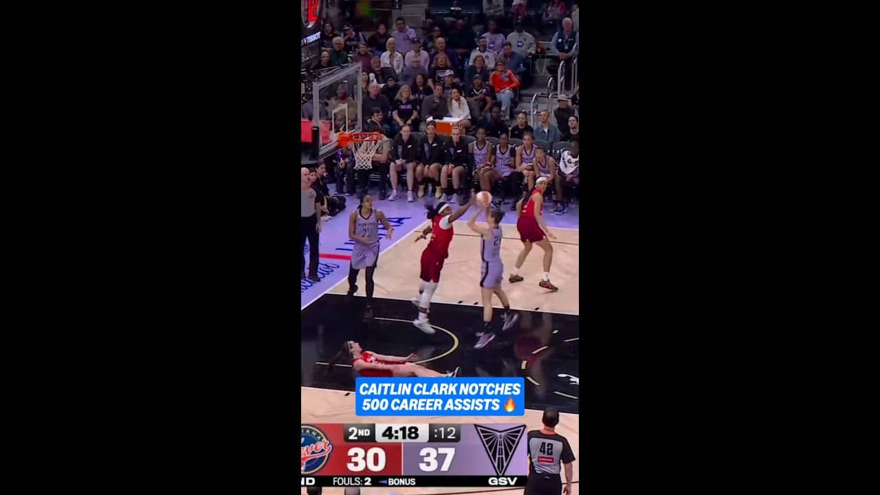 CAITLIN CLARK 500 CAREER ASSISTS FASTEST IN WNBA