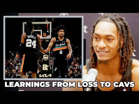 Devin Vassell on Learnings From Spurs' Loss to Cleveland