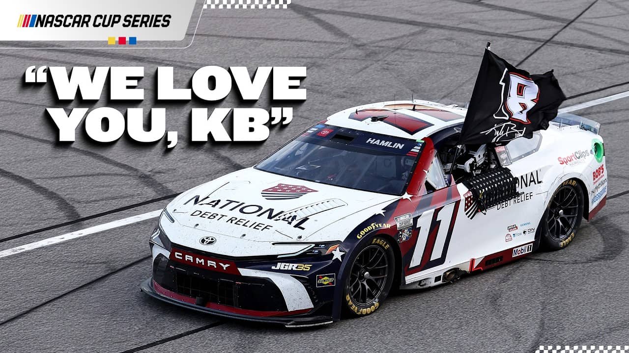 Denny Hamlin's Incredible Kyle Busch Tribute After Michigan Win | 2026 NASCAR Cup Series